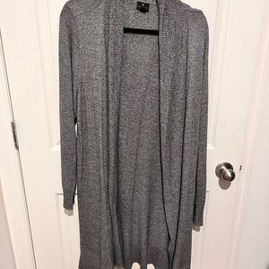 Grey Long Cardigan